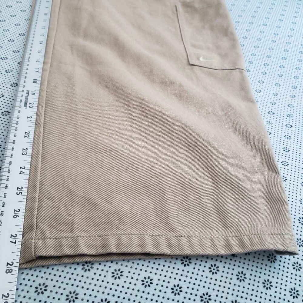 Nike Life Men's Size L Premium Twill Multi Pockets Cargo Pants Khaki HJ0643-297 - Picture 7 of 12